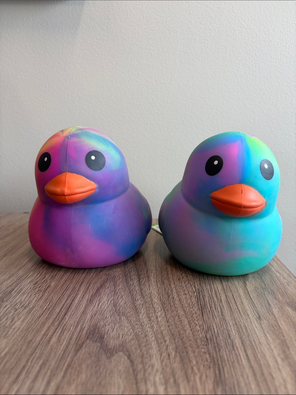 SHIPS TODAY Tie Dye Squishy Ducks Kawaii Kidcore Rainbowcore Viral Trendy 2pc